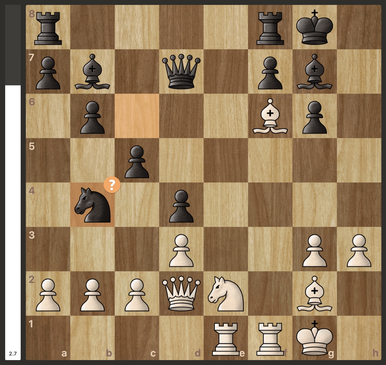 Is There a Difference Between These Bishop Captures? (Online Rapid - 1850)